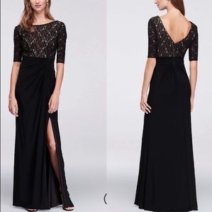 <David’s Bridal> lace bodice dress